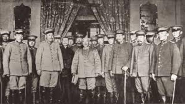 delegates from the ‘independent’ provinces gather in Nanjing to declare the creation of a Chinese Republic.