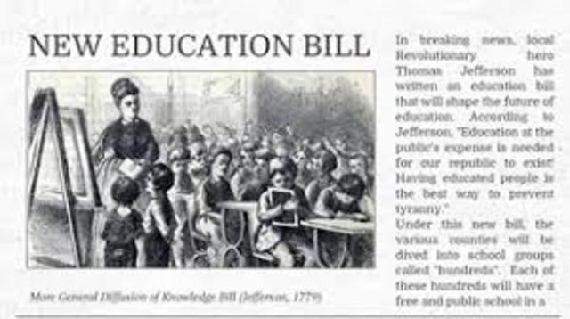 Bill For the More Diffusion of Knowledge (most important)