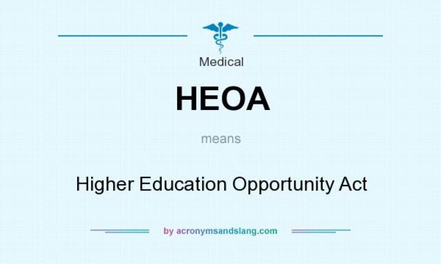 Higher Education Opportuntity Act