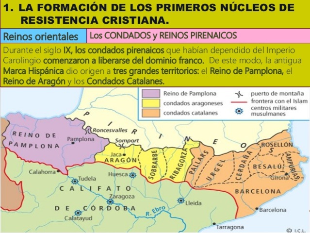 De la marca Hispánica, a los reinos y Condados Pirenaicos