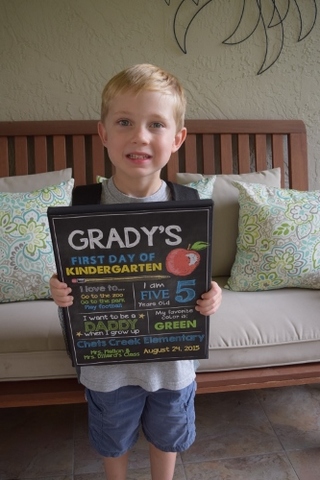 My First Day of Elementary School