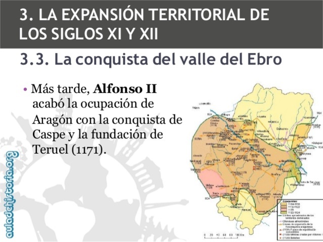La conquista de los valles del Tajo y del Ebro.