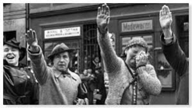 Germany invades Sudetenland