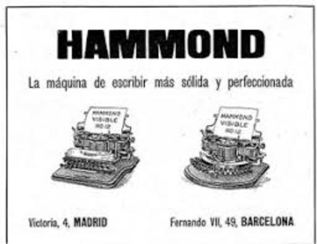 Máquina de escribir Hammond