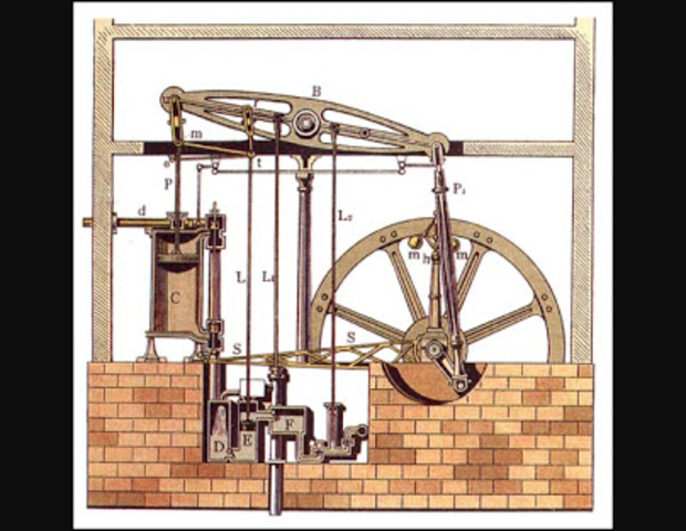 James Watt's steam engine patented