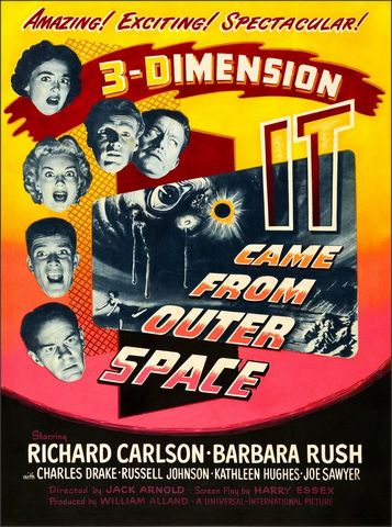 De 3D-film It came from Outerspace is een van de eerste films over ruimtemonsters...