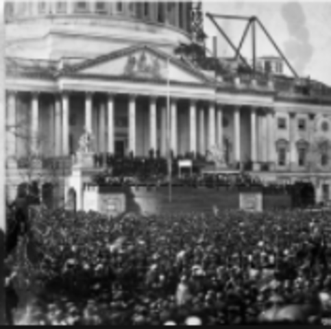 Abraham Lincoln is elected as a Republican President