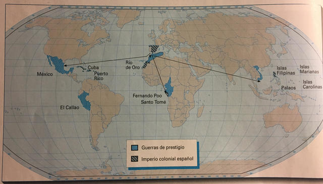 EL ÁMBITO ESPACIAL DE ESPAÑA Y SUS COLONIAS