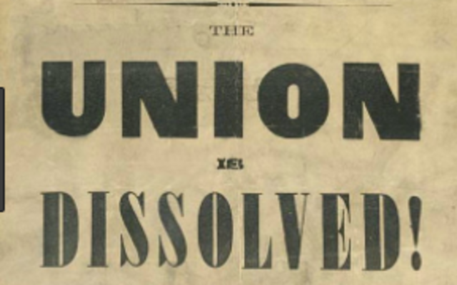 South Carolina Secedes from the Union