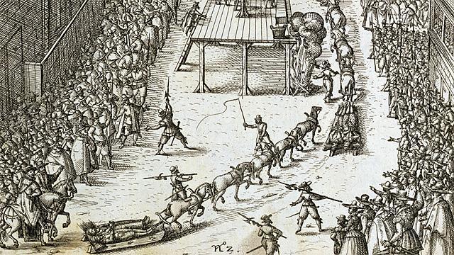 Guy Fawkes was tortured to make him confess the names of the other conspirators.