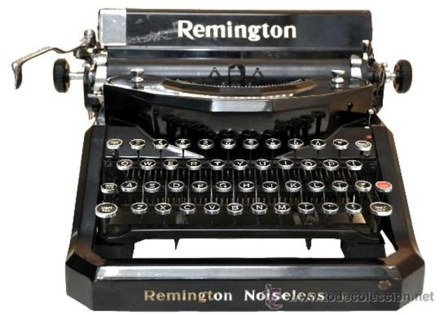 Cambios en la máquina de escribir Remington.