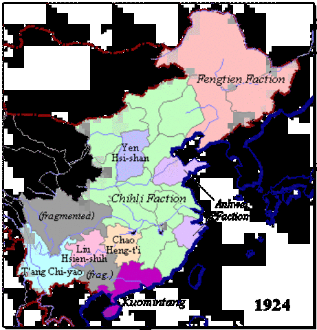 Yuan dies and the Warlord era begins.