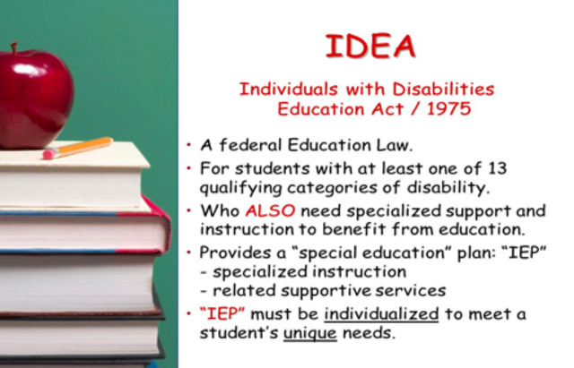 Individuals with Disabilities in Education Act *Most Important*