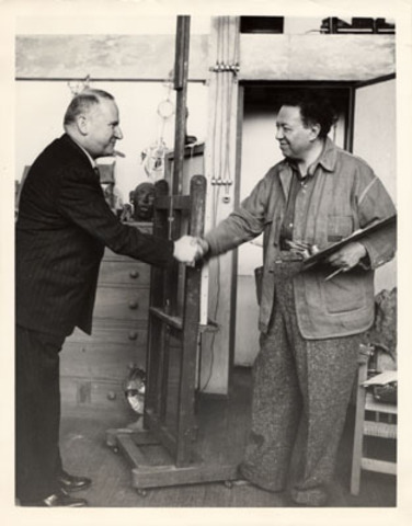 Rivera signs contract to paint in San Francisco