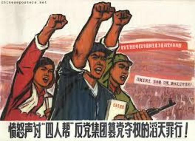 mao promotes wang hongwen as succesor. gang of four formed