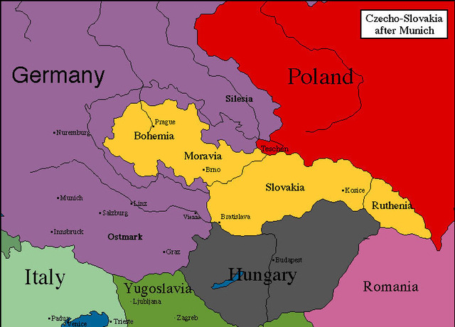 Germany invades Sudetenland