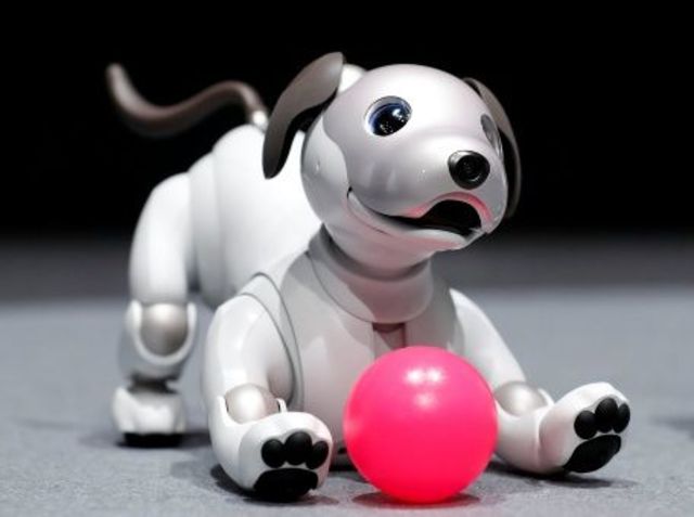 Sony presenta el primer perro robótico Aibo.