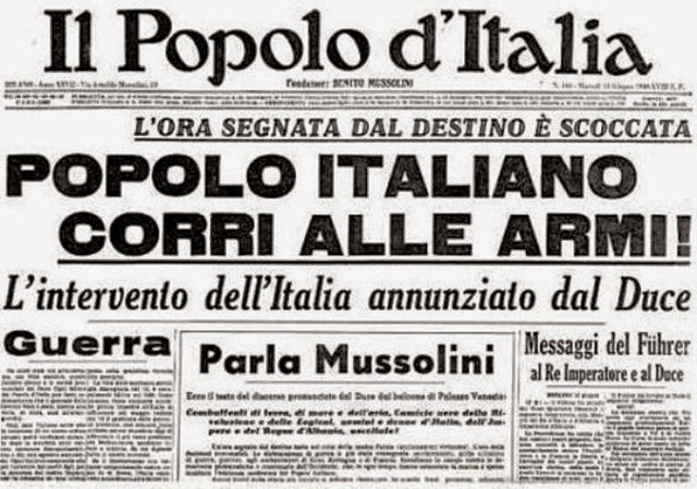 L'Italia entra in guerra