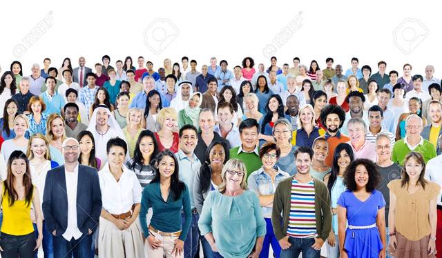 Grupos grandes de personas