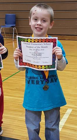 I got student of the month.