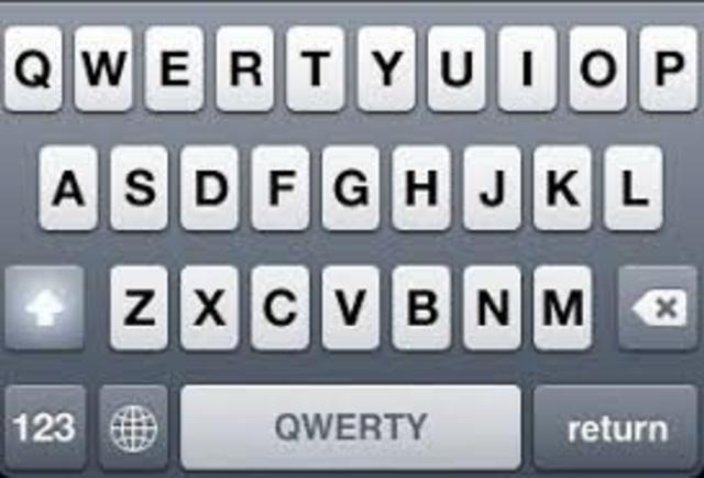 El teclado QWERTY.