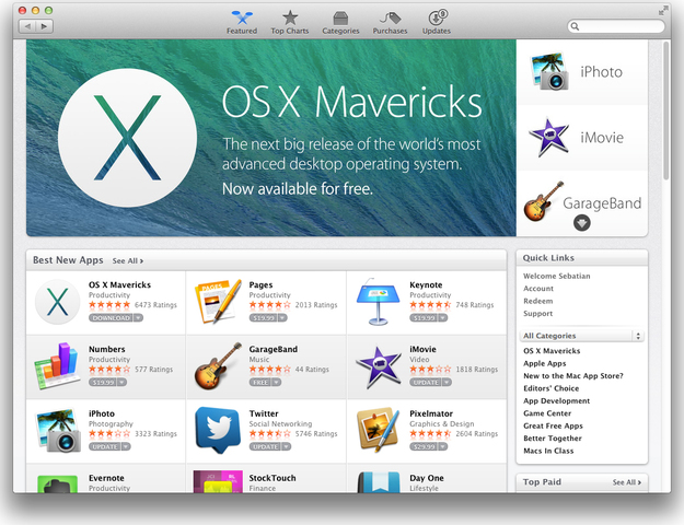 Mac OS X10.9 Mavericks