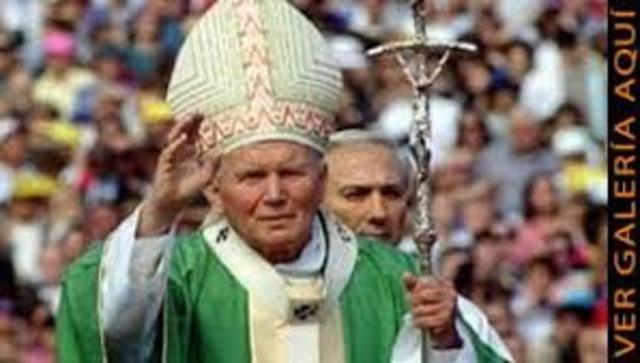Por cuarta vez el Papa Juan Pablo II visita nuestro Pais