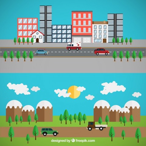 Separación de lo urbano y lo rural