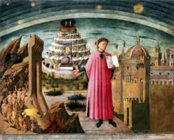 Dante comincia a scrivere la "Divina Commedia"