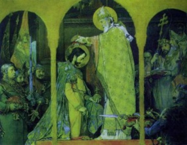 Szent István megkoronázása