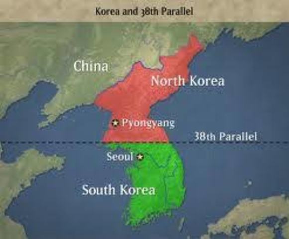 Korea Divided Between North And South