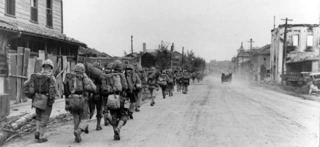 U.S. troops invade at Inchon
