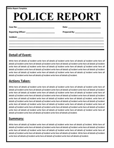 Police Report