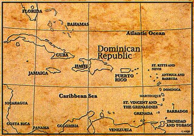 La colonización del Caribe.