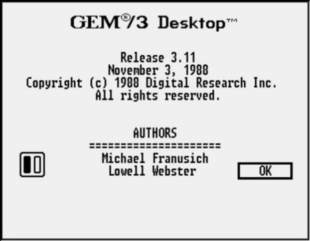 Tercera y última versión de GEM Desktop.