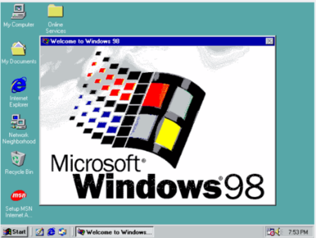 Windows 98.