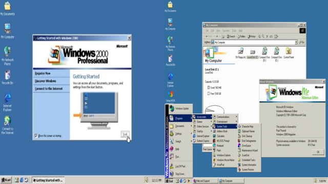 Se lanzó el Windows 2000 y Windows Me.