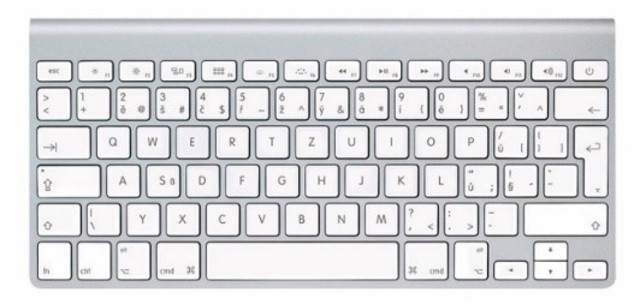 Actual teclado Apple.