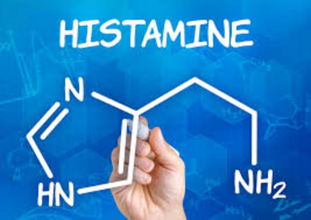 Histamine causes visual and internal irritation