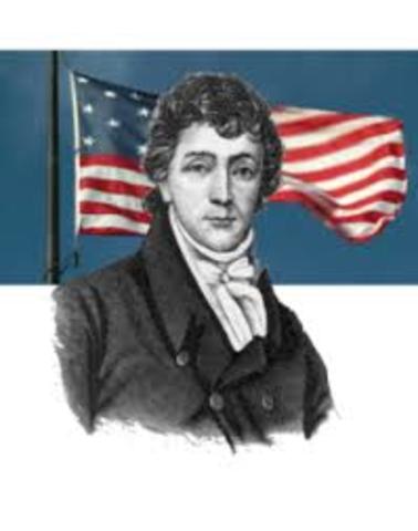 Francis Scott writes the Star spangled banner
