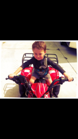 I had a Spiderman four wheeler, I rode it by myself