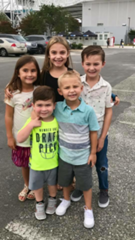 It was Hudson's Birthday, and me and my cousins and sister went to Kidz Bop