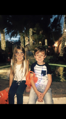 Me and Cailin went to Bippity Bopity Zoo for Halloween, we had tattoos on our face