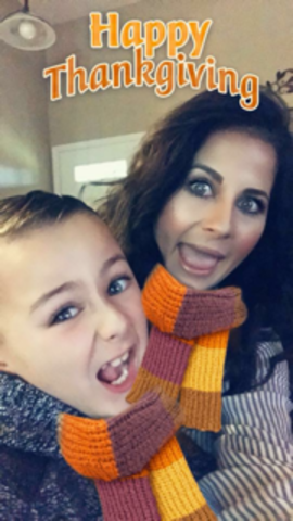 I had so much fun at Thanksgiving, I ate dinner and then I was so full