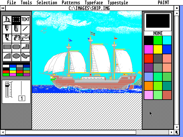 GEM Paint Version 2.01.