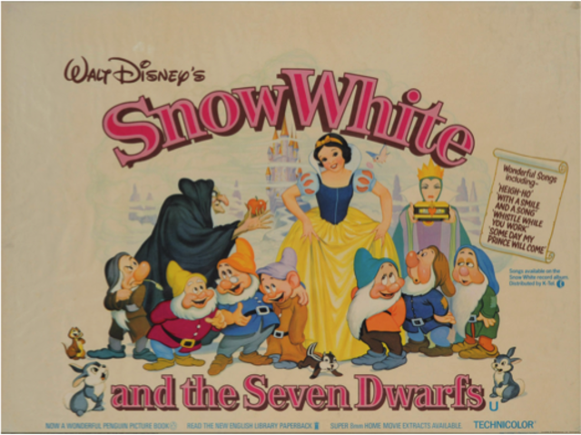 eerste animatiefilm van disney sneeuwwitje en de zeven dwergen