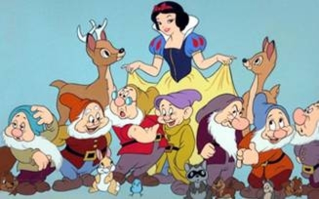 eerste animatiefilm van Disney: Sneeuwwitje en de zeven dwergen