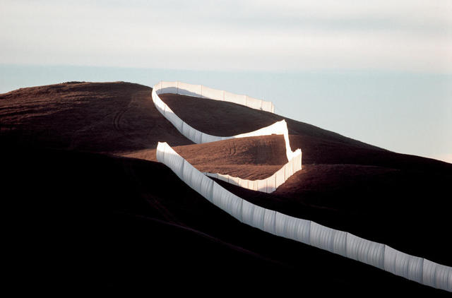 Running Fence constructed