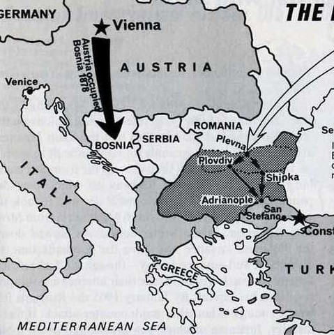 El imperio Austrohungaro invade a Bosnia