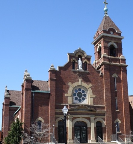 Rt. Rev. Bishop Gilmor confirmed a class of 85 children from St. Paul's at St. Peter's Church